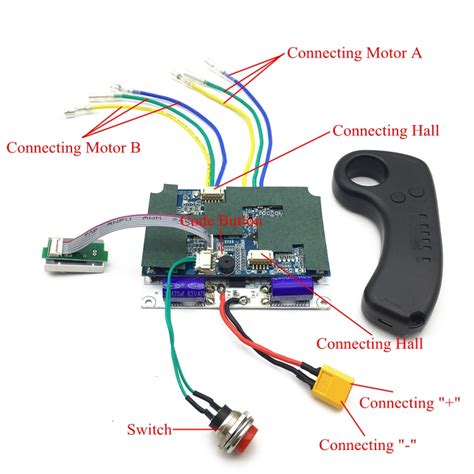 electric skateboard wiring diagram